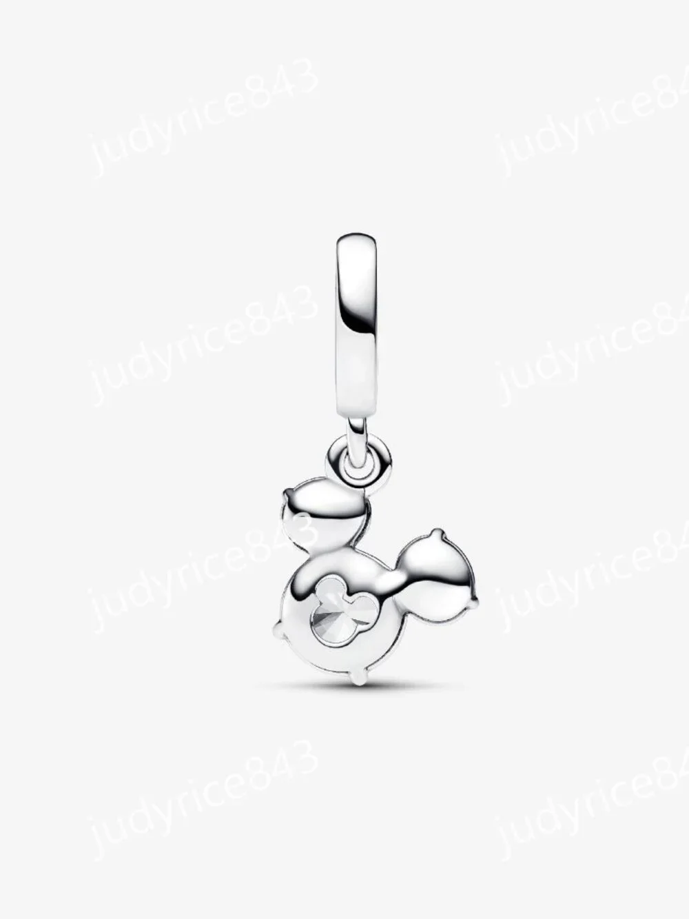 Pandora Disney Mickey Mouse Sparkling Head Silhouette Dangle Charm